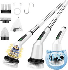 Electric Spin Scrubber for Cleaning Bathroom, Shower Scrubber Cordless Cleani…