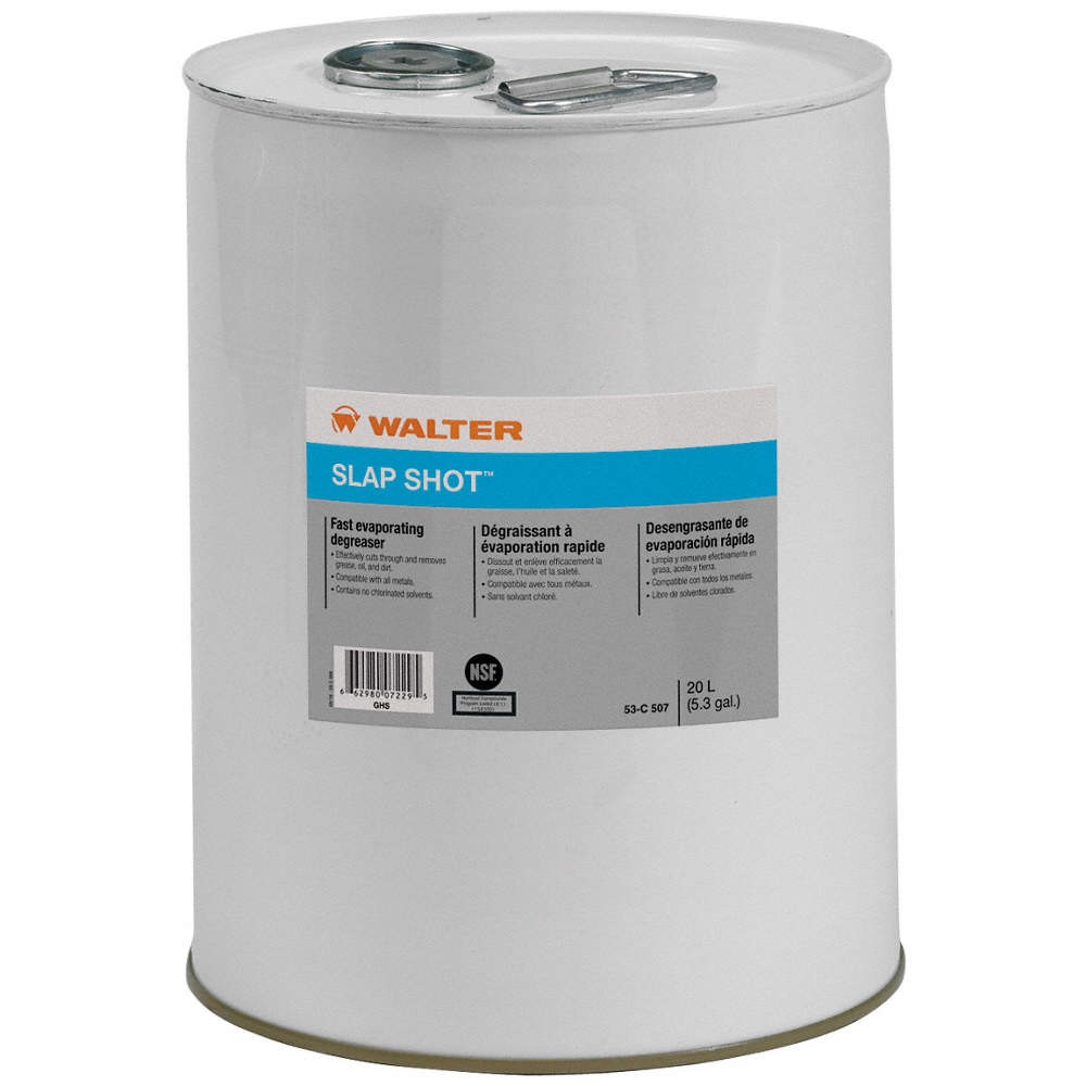 WALTER SURFACE TECHNOLOGIES 53C507 Cleaner/Degreaser,Kerosene,5.20 gal 18C833
