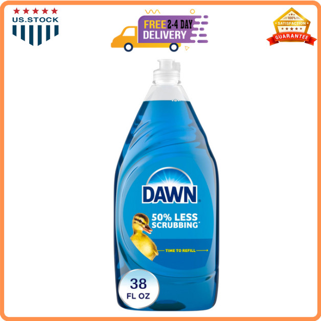 Dawn Dishwashing Liquid Dish Soap, Original Scent, 38 fl oz