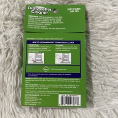 Dishwasher Cleaner 6 Tablets Fights mineral and Lime Scale Maximizes Performanc