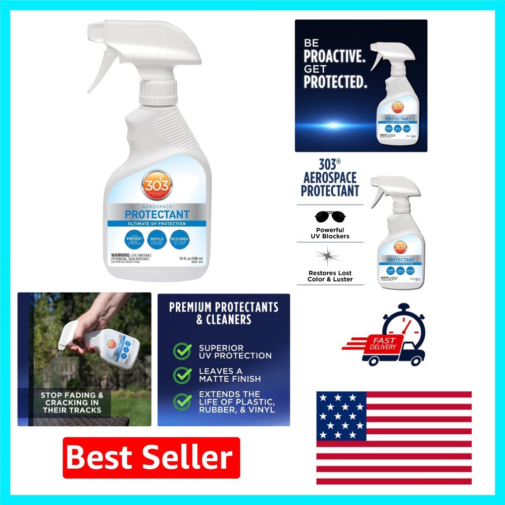 303 Aerospace Protectant Spray 10oz – Ultimate UV Shield for Vinyl & Plastic