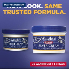 Wright’s by Weiman Silver Cleaner and Polish Cream – Gently Clean and Remove Tar