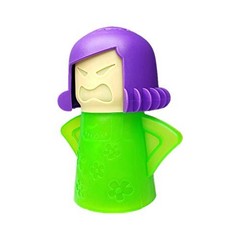 Angry Mama Microwave Steam Cleaner Green Vinegar Water Kitchen Cleaning Tool