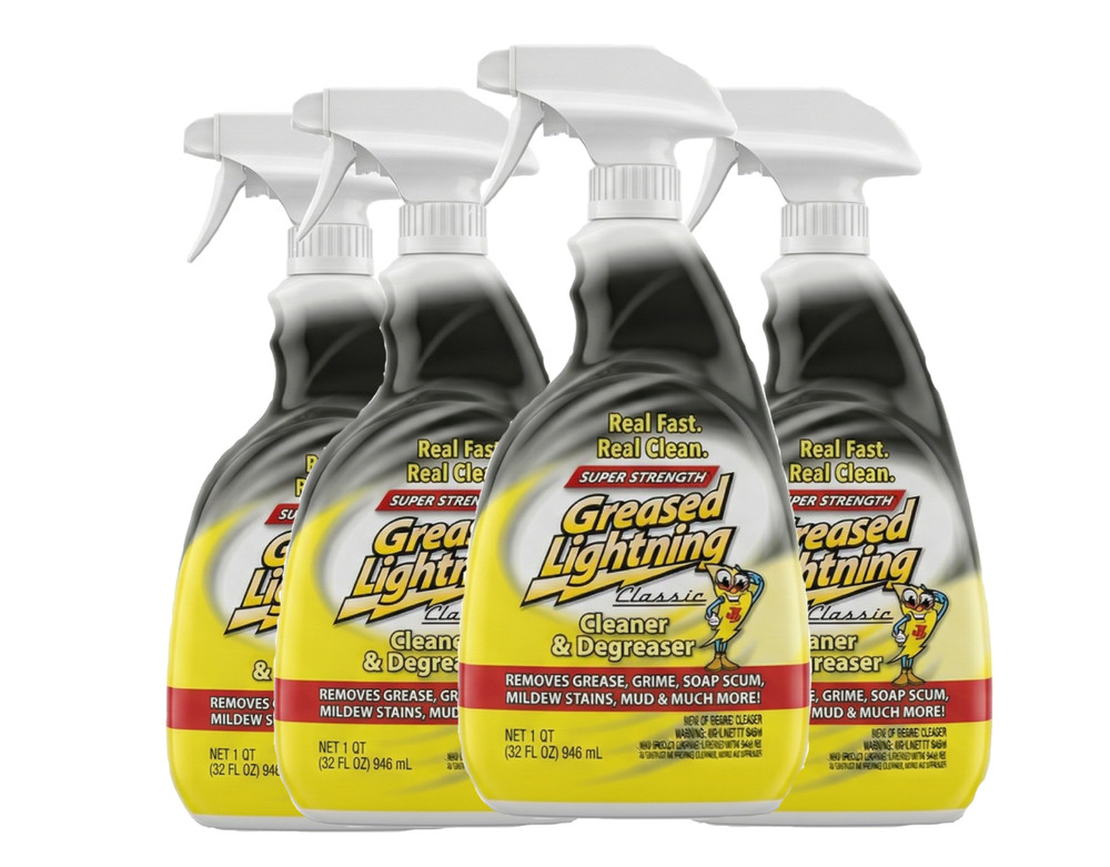 Greased Lightning Cleaner & Degreaser – 32 oz Trigger Spray 4 Pack