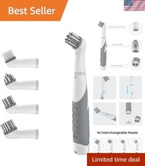 Efficient 4-in-1 Motorized Cleaning Brush for Bathroom and Kitchen Cleanings