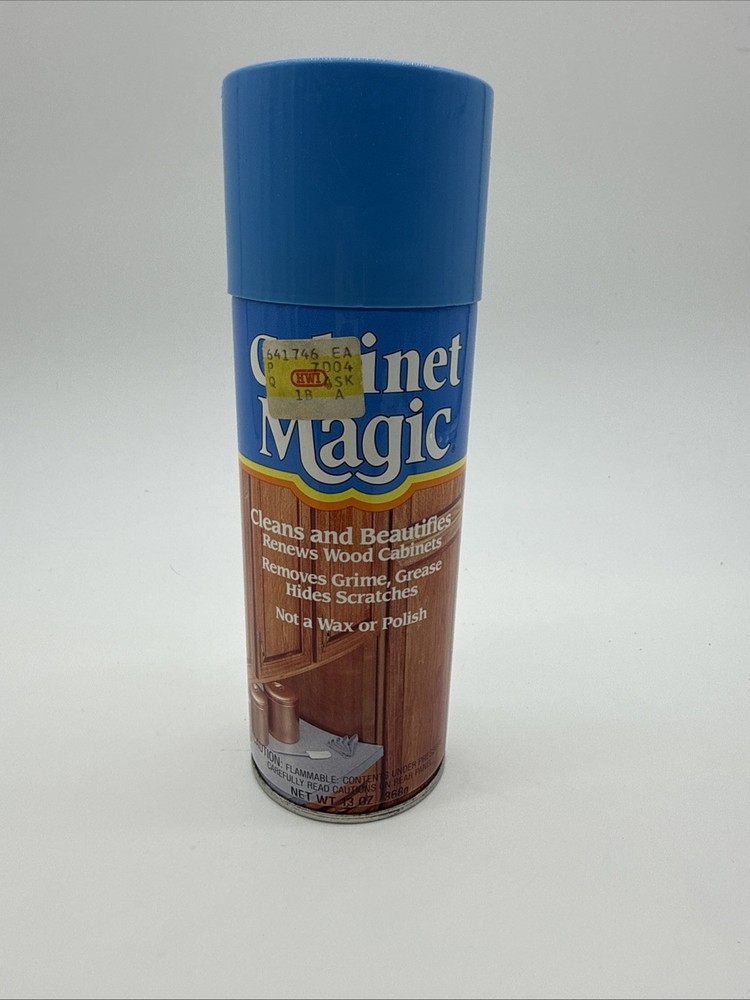 Cabinet Magic 13 Oz Vintage Original Aerosol Spray Renews Wood Cabinets NOS