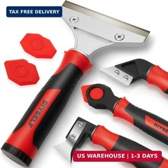 DIYSELF Caulking Tool, 4 in 1 Caulk Remover Tool for Bathroom, Bathtub, Grout, S