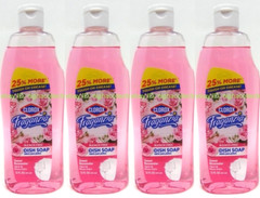 ( 4 Bottles )Clorox Fraganzia SWEET ROSEWATER Dish Soap Bleach Free 12 oz Each