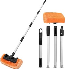Cepillo 5 Lados con Mango Extensible 165 cm para Lavado de Autos