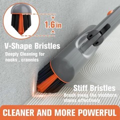 Eazer Grout Brush – Original Head,EAB02-H,180°Rotation Tile Grout Cleaning Tool,
