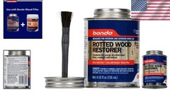 8 oz Bondo Rotted Wood Restorer – Quick Drying, Stainable & Paintable Formula