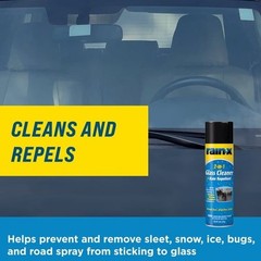 (2 pack) RainX 2 in 1 Glass Cleaner and Rain Repellent, 18 Ounce Aerosol