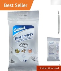 Versatile Metal Wipes – 12 Count for Easy Cleaning of Silver, Brass & More