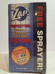 ZAP! ‎Professional Cleaner Porcelain Fiberglass Tile Restorer 12oz. Complete Kit