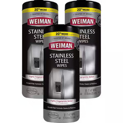 Weiman 12 oz. 3-Pack Stainless Steel Cleaner Wipes
