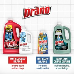 Drano Balance Drain Clog Remover and Cleaner, Non-Corrosive Formula, Safe on All