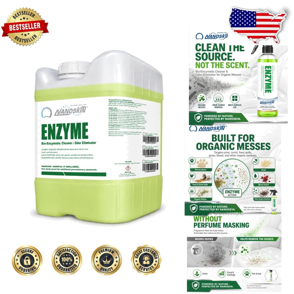 5 Gallon Enzyme All-Purpose Cleaner – Biodegradable, Fragrance-Free