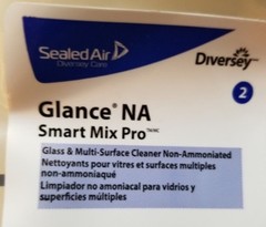 Diversey Glance Na Glass & Multi-Surface Cleaner, Smart Mix Pro Bag, 6 Pk =6 gal