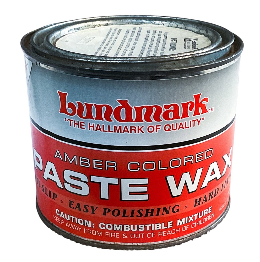 Lundmark Amber Color Paste Carnauba Wax Hard Finish Polishing Near Full 16 Oz
