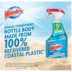 Windex Glass and Window Cleaner Spray Bottle, Original Blue, 23 fl oz