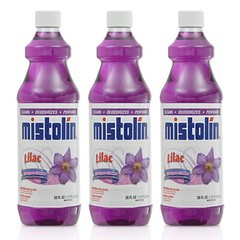 6 Pack Mistolin General All Purpose Cleaning Solution Lilac Scent 28 fl oz