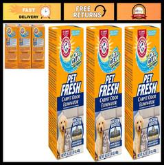 Carpet Odor Eliminator with Oxi Clean – Pet Fresh, 48.9 oz, 3-Pack, Dirt Fighter