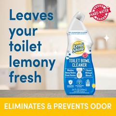 Toilet Bowl Cleaner Bleach Free Removes Stains Odor 24oz 3 Pack Liquid Set