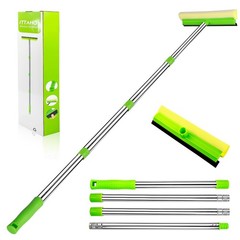 Window Squeegee, Squeegee for Window Cleaning, 2 in 1 Squeegee Window Cleaner…