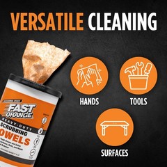 Heavy Duty Scrubbing Towels Removes Grease Grime Paint 72 ct