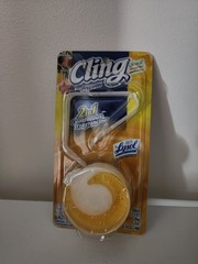 New Vintage Cling Lysol Toilet Cleaner Clip On Two In One Citrus Tangerine Scent