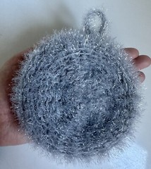 Dish Scrubber 3Pc – scrubbie scrubby scrub handmade cleaning sponge gift acrylic