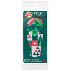 Scotch-Brite Holiday Pop Up Sponge: 3-pack (Multicolored) COMP-SP-H24