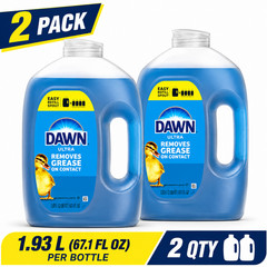 (2 Pack) Dawn Ultra Dish Soap Refill Original 67 fl oz, Grease Cleaner
