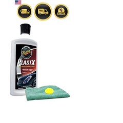PlastX Clear Plastic Cleaner & Polish 10 oz Bundle with Microfiber Cloth & Fo…