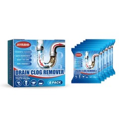 NEW 6 Pack Drain Cleaner Powder Fast Acting Sink Toilet Unclogger Fast Shipping
