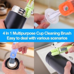 4 in 1 Cup Lid Gap Cleaning Brush Set,Multifunctional Water Bottle Lid Cleane…