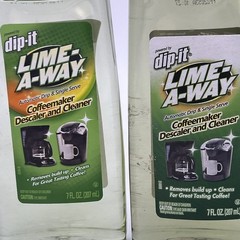3x Dip-it Lime-A-Way Coffeemaker Descaler and Cleaner Removes Calcium 7oz Each
