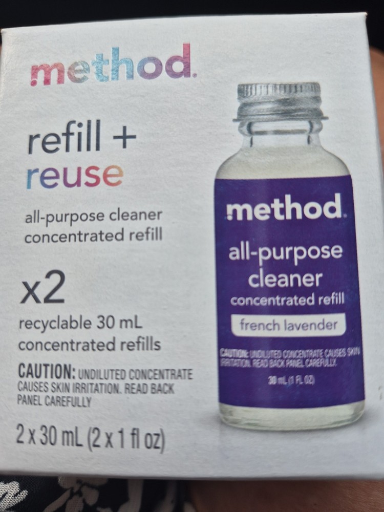 Method All-Purpose Cleaner Concentrated Refill French Lavender 2x 30mL Refills