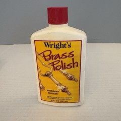 Wright’s Brass Polish 8oz Copper Chrome Bronze Water Based Cleaner 95% Full