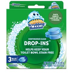 Scrubbing Bubbles Drop-In Toilet Bowl Cleaner Tablets 3 Count Continuous Clean