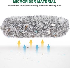 100-Inch Extendable Duster with Bendable Microfiber Head – Effortless Cleaning