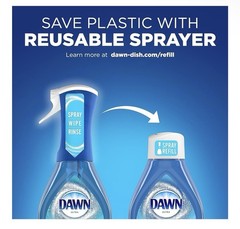 Dawn Platinum Powerwash Dish Spray, Dish Soap, Fresh Scent Bundle, 4 Spray…