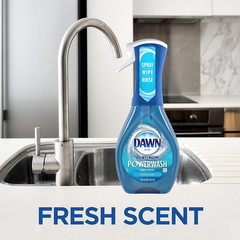 Dawn Powerwash Spray, Dish Soap, Dishwashing Liquid, Fresh, 1 Starter Kit + 3 Re