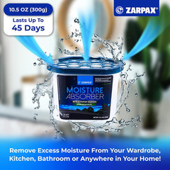Moisture Absorber Activated Charcoal 10.5 Oz/300G | Removes Moisture, Damp