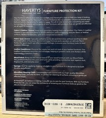 Havertys Furniture Protection Kit Fabric Leather Cleaner Conditioner Wood Polish