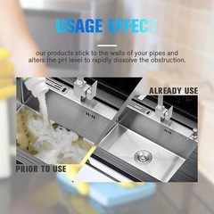 3x Fast Drain Remover Hot Sink Pipe Dredge Quick Foaming Cleaner 3.9 oz/ 110 g