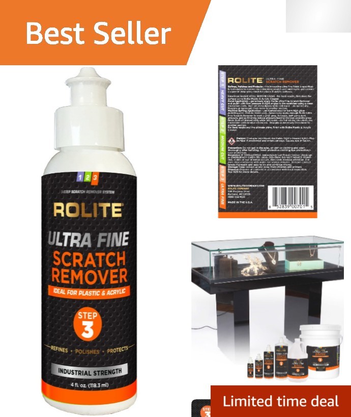 Professional Ultra Fine Scratch Remover: Easily Buffs Plastic & Acrylic Surfaces