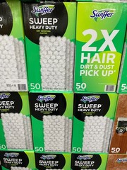 Swiffer Sweeper Heavy Duty Dry Sweeping Cloth Refills 50-count 3D Mopping Cloths