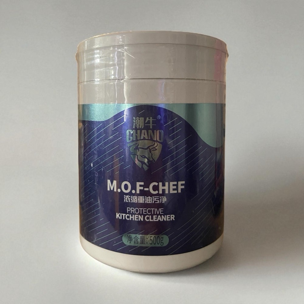 M.O.F-CHEF Protective Kitchen Cleaner, Mof Chef Cleaner Powder, Heavy Oil NEW