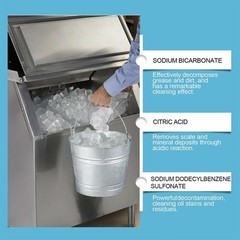 12Pcs/Pack Ice Maker Cleaner Descaler Tablets for Countertop & Home Ice Machine